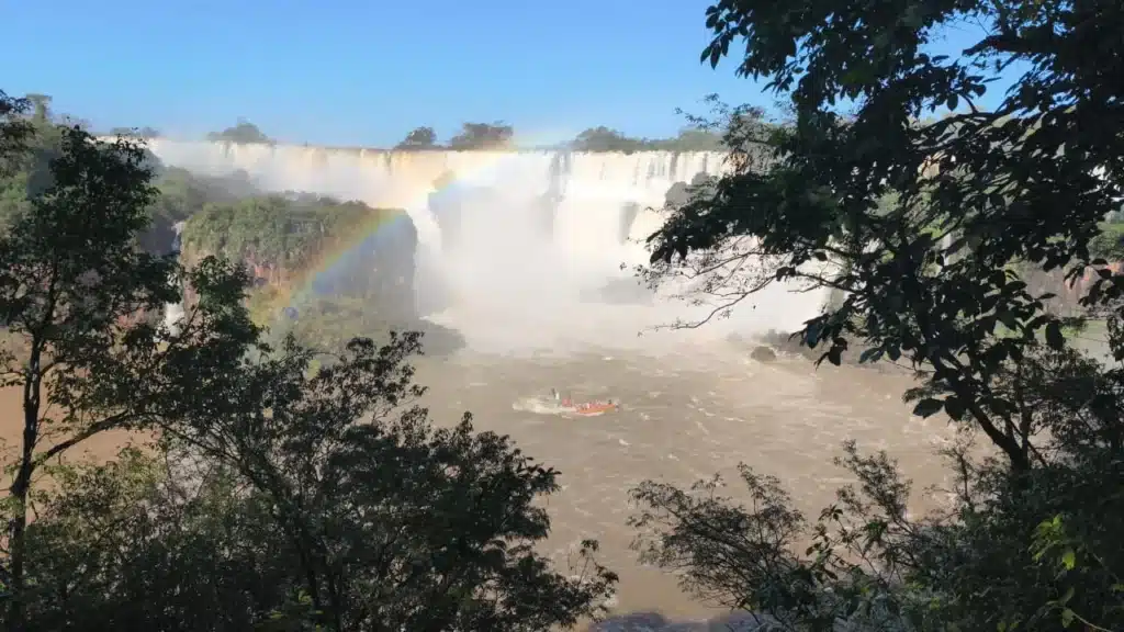 Salto San Martín no Parque Nacional Iguazú no lado argentino das Cataratas do Iguaçu
